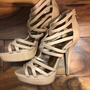 Madden girl strappy nude heels